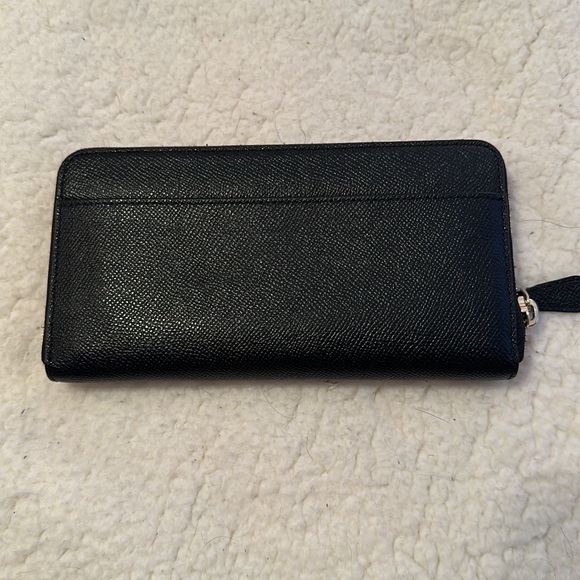 Coach | Black Leather Continental Zip Around Wallet - Picture 3 of 10